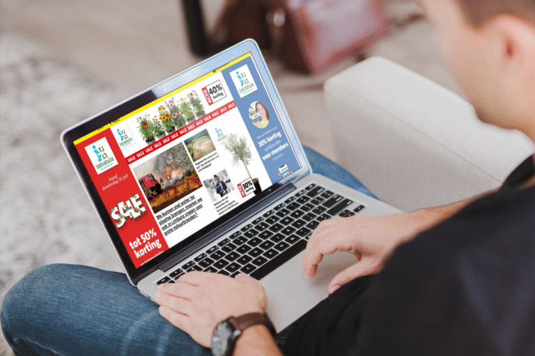 Laptop met beeld Takeover Intratuin