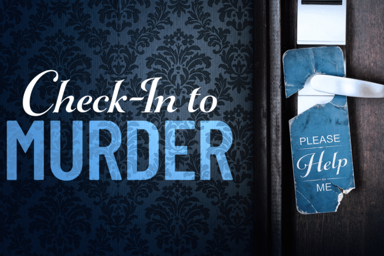 Titelbeeld programma Check-In To Murder op de themazenders van Ads & Data