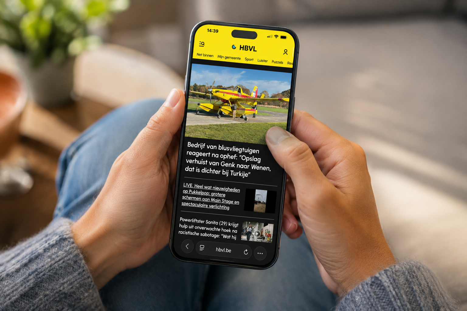 Feed smartphone Het Belang van Limburg