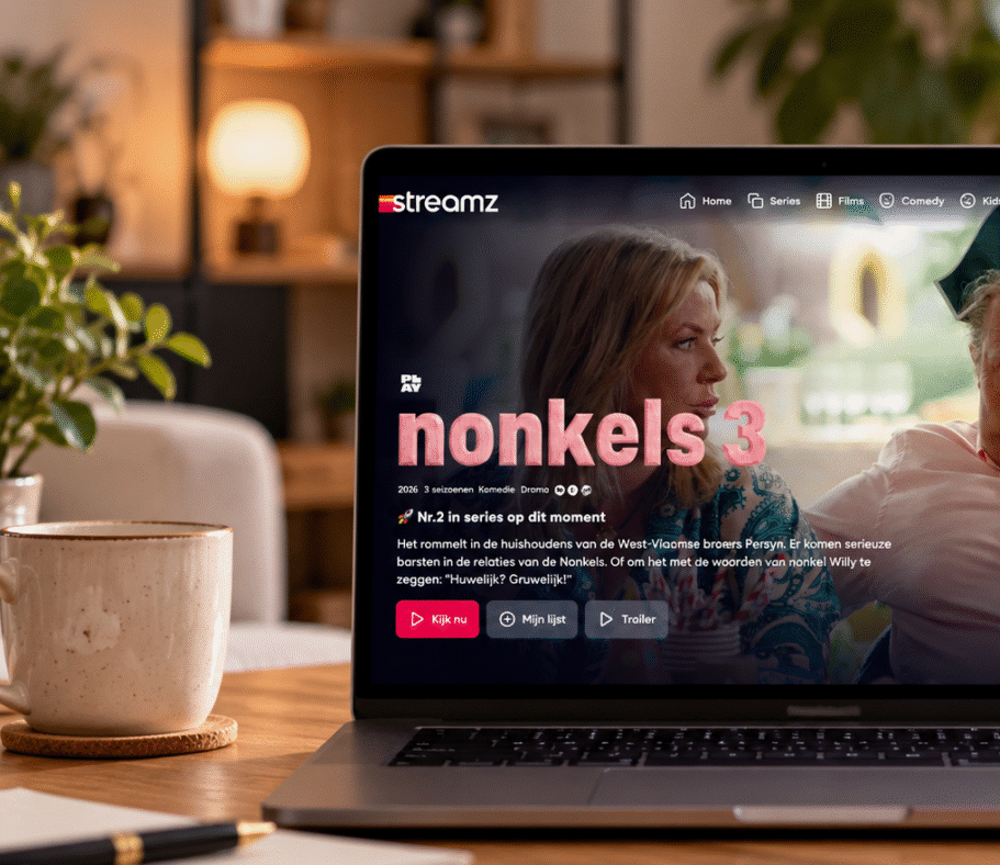 Streamen via Streamz voor het derde en laatste seizoen van Nonkels, beschikbaar op Play en Streamz