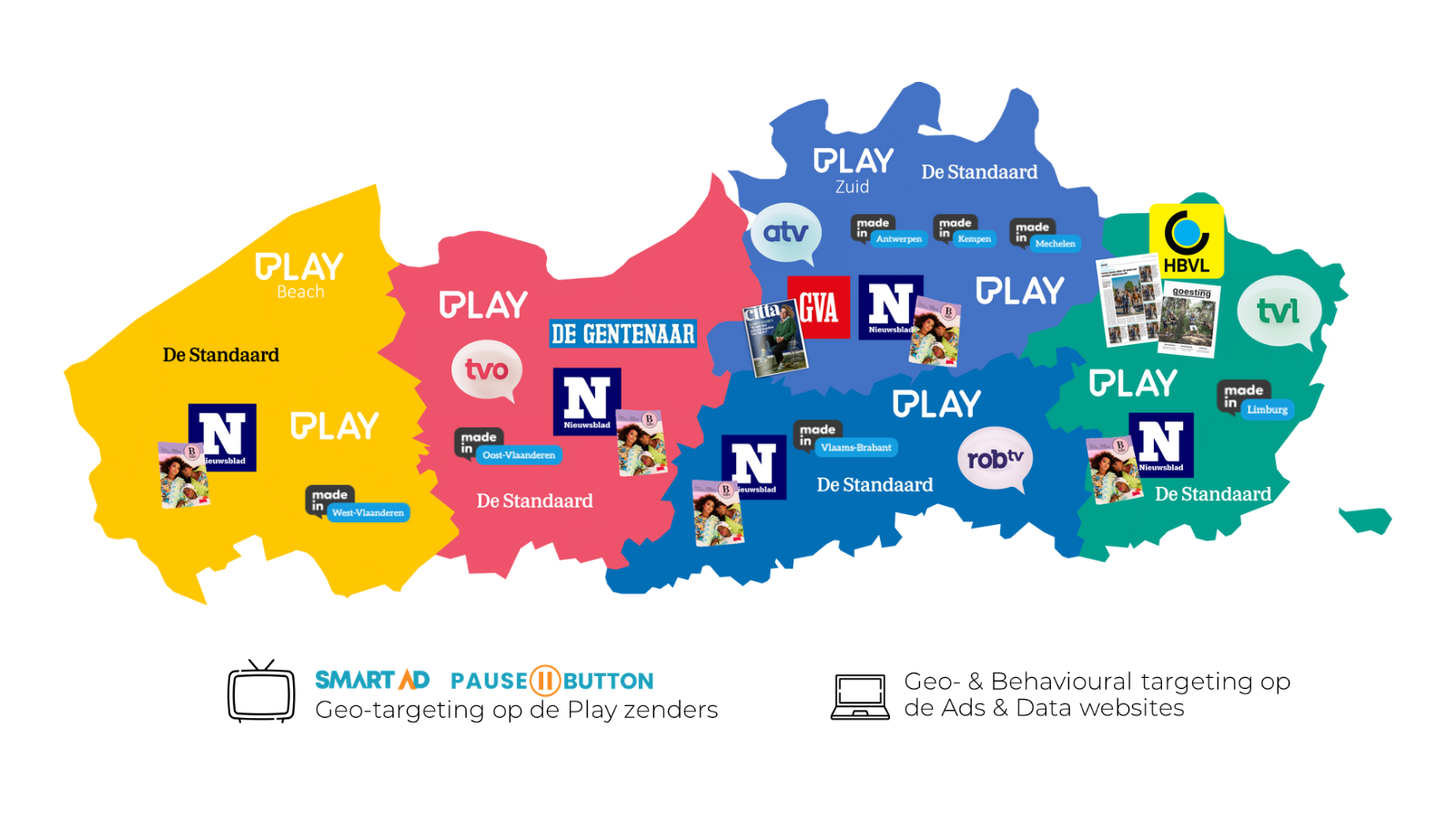 Map regio brands